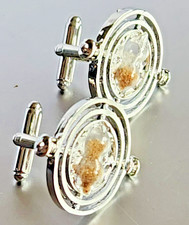 Harry Potter Hermione's Time Turner Cufflinks platinum filled/ UK/S