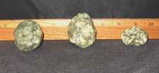 California's Eel River 3 Mini Botryoidal Jade Specimens for Necklaces