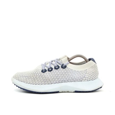 allbirds Herren TD2 Sneaker Beige Blau Mesh Low-Top Vegan Atmungsaktiv EU 41.5