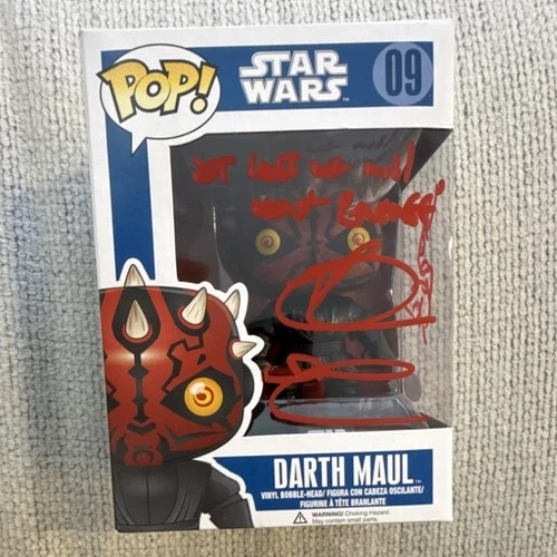 Funko Pop! Vinyl: Star Wars Darth Maul #09 Autographed by Ray Parks