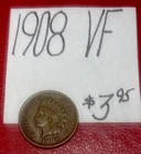 1908 Indian Head Cent Penny (VF) Very Fine Condition! ENN Coins