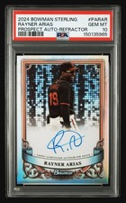 Bowman Rayner Arias 2024 Bowman Sterling Prospect Auto Refractor /150 PSA10