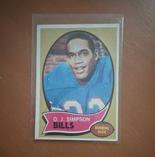 Topps 1970 Topps O.J. Simpson Rookie #90 Base Set Buffalo Bills NFL Card. rookie card picture