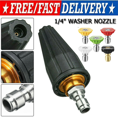 #ad 1 4quot; Quick Connect Turbo Rotating Nozzle 3600PSI 4.0GPM Pressure Washer Tip $8.69