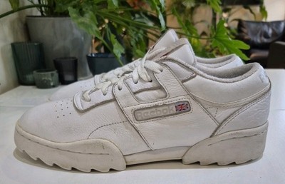 REEBOK CLASSIC WORKOUT PLUS RIPPLE SNEAKER. HERREN GRÖSSE 8 UK WEISS *2016*