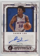 2020-21 Panini Chronicles Excalibur Apprentice Signatures Red Saben Lee Auto qc0