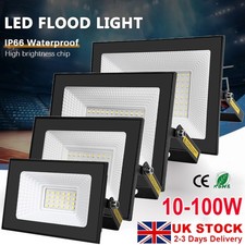 10W-100W LED Floodlight Spot Light Security Flood Lights Outdoor Garden Lamp UK