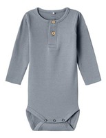 Langarm-Body Herren Name IT Tradewinds GrößE M, Baumwolle, Blau