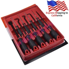 Auto Repair 9PCS Removal Tool Scraper Hook Pick Set O Rings Seals Rubber Handle
