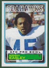 1983 Topps Football #384 Kenny Easley Rookie Card Seattle Seahawks NrMt HOF. rookie card picture