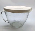Vintage Anchor Hocking Glass Mixing Bowl Measuring Spouted Dish 8 Cups 2 Qts