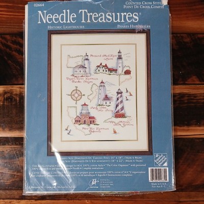 Needle Treasures Historic Lighthouses Counted Cross Stitch  Michael A LeClair