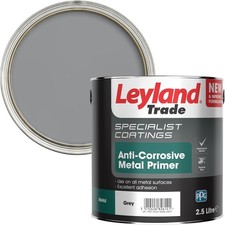 Leyland Trade Anti Corrosive Metal Primer - Grey - 2.5L