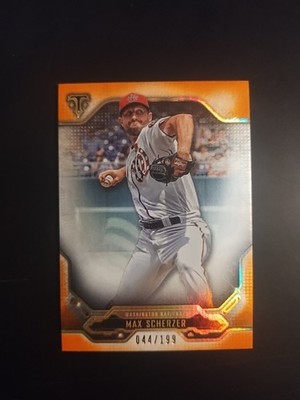 Max Scherzer 2020 Topps Triple Threads #95 Amber #'d/199 Washington Nationals 