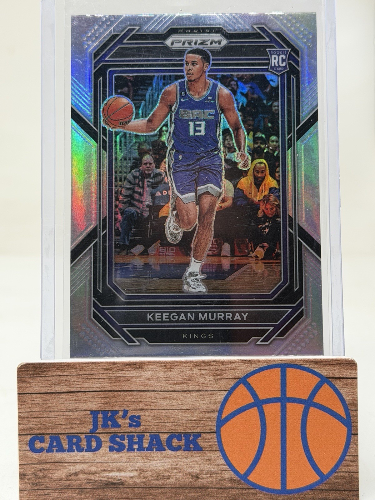 2022-23 Panini Prizm Keegan Murray Silver Prizm RC #245 Sacramento Kings