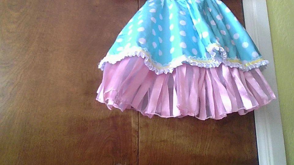 Revolution Dancewear Tutu Dress Colorful Polka Dot/Sequined Costume Girls S 2-4T - Image 4 of 4
