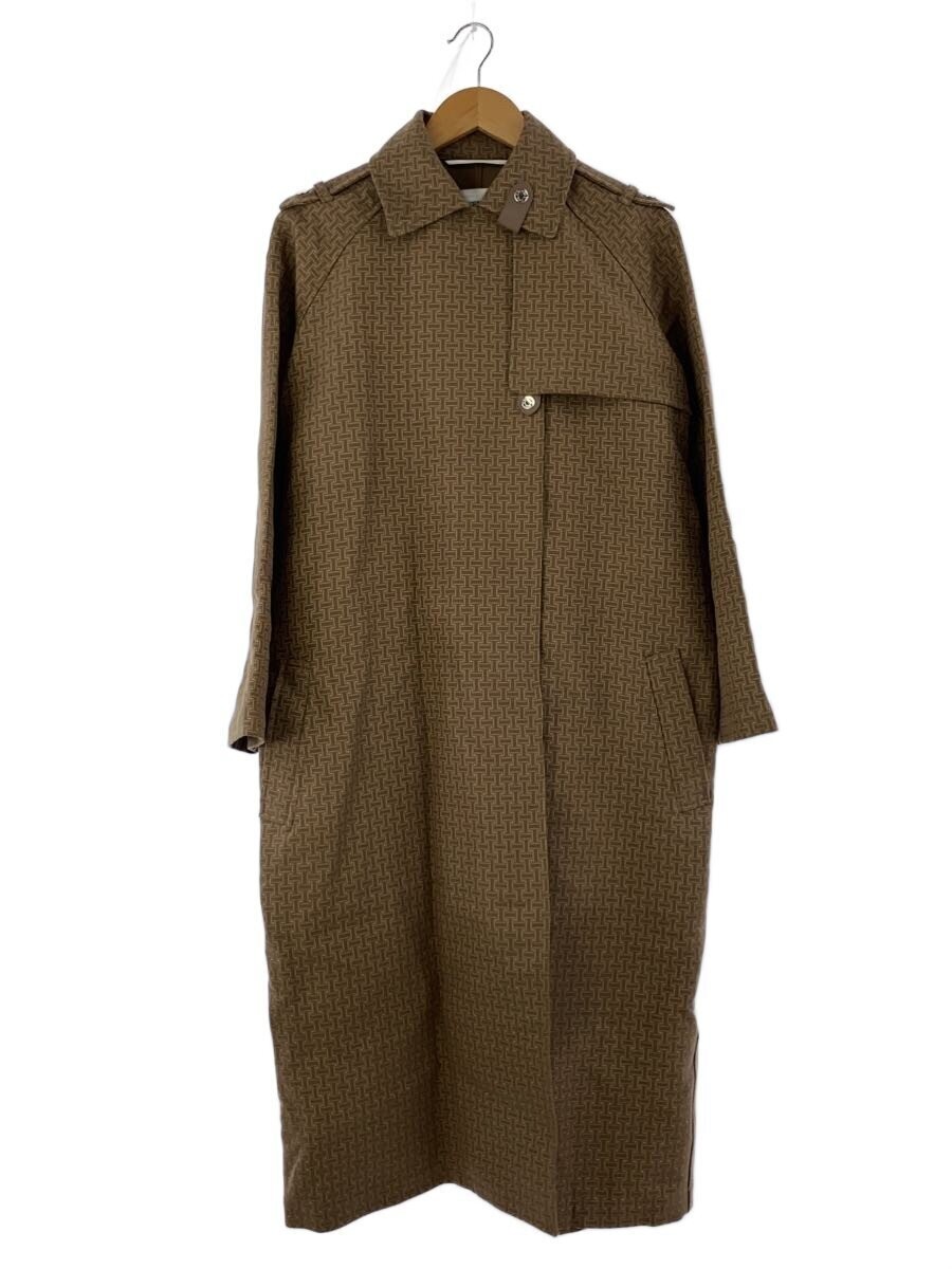 Hermes Trench Coat/36/Cotton/Brw/4E0128Dj/H Pattern 40105