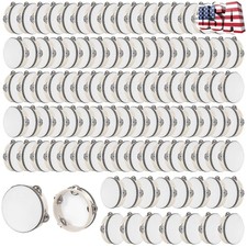 100 Pcs 6 Inch Wedding Tambourine Bulk Drum Gift Tags Lightweight