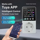 AC 85–290V WiFi Smart Plug Power Meter Works with Tuya APP LCD Digital Display