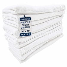 New Large Cotton Diaper Cloths - Highly Absorbable, Soft  Reusable