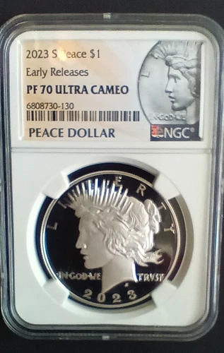 2023-S--PEACE DOLLAR -- NGC-- PF70 Ultra Cameo--Early Releases