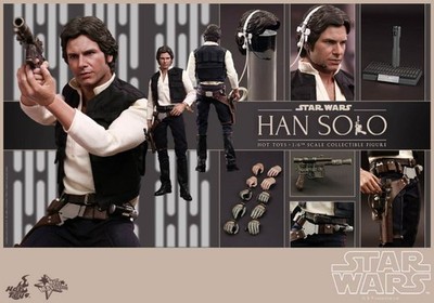 Hot Toys MMS261 Star Wars HAN SOLO A New Hope 1/6 Scale 12-inch Figure NEW U.S.