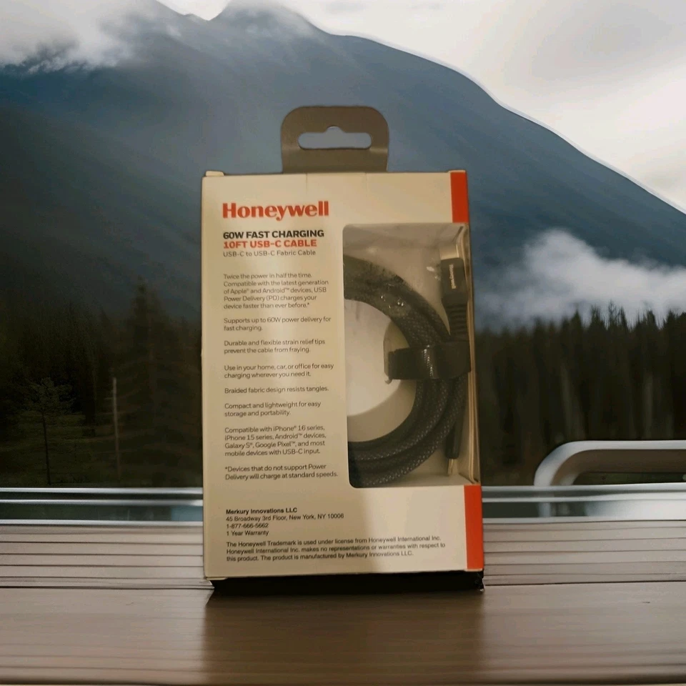Honeywell 60w Fast Charging 10ft Usb-C Cable - Image 2 of 4