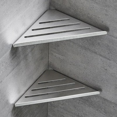 Bathroom Shelf Corner Shower Shelf No Drilling 304 Stainless Steel Corner .