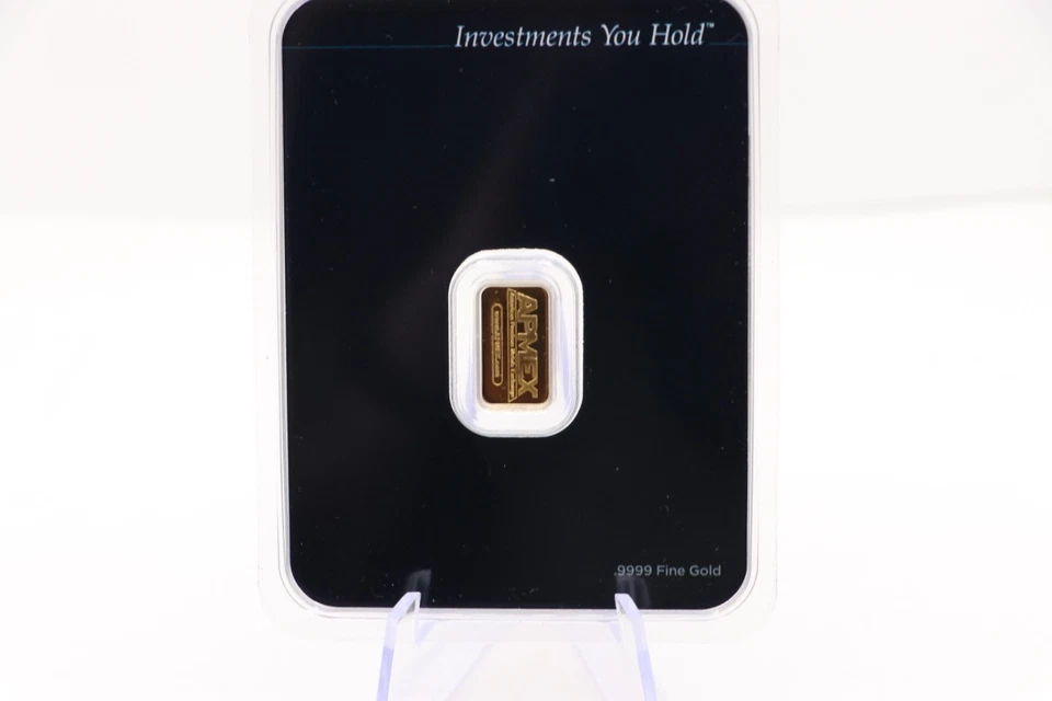 1g. Barra de Oro .9999 - Marca APMEX con Embalaje Evidente de Manipulaciones (TEP) Tarjeta de Ensayo Foto 4 de 4