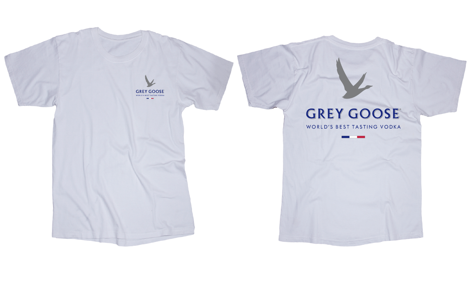 Grey Goose Vodka logo white t-shirt