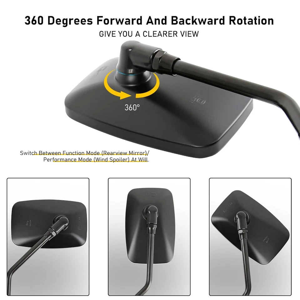 Juego de espejos retrovisores laterales moto para Ducati Monster 620 696 750 797 800 1000 Foto 3 de 4