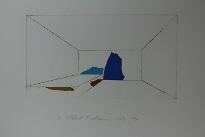 Robert Graham Radierung colored room II1969 Künstlerexemplar Handsigniert