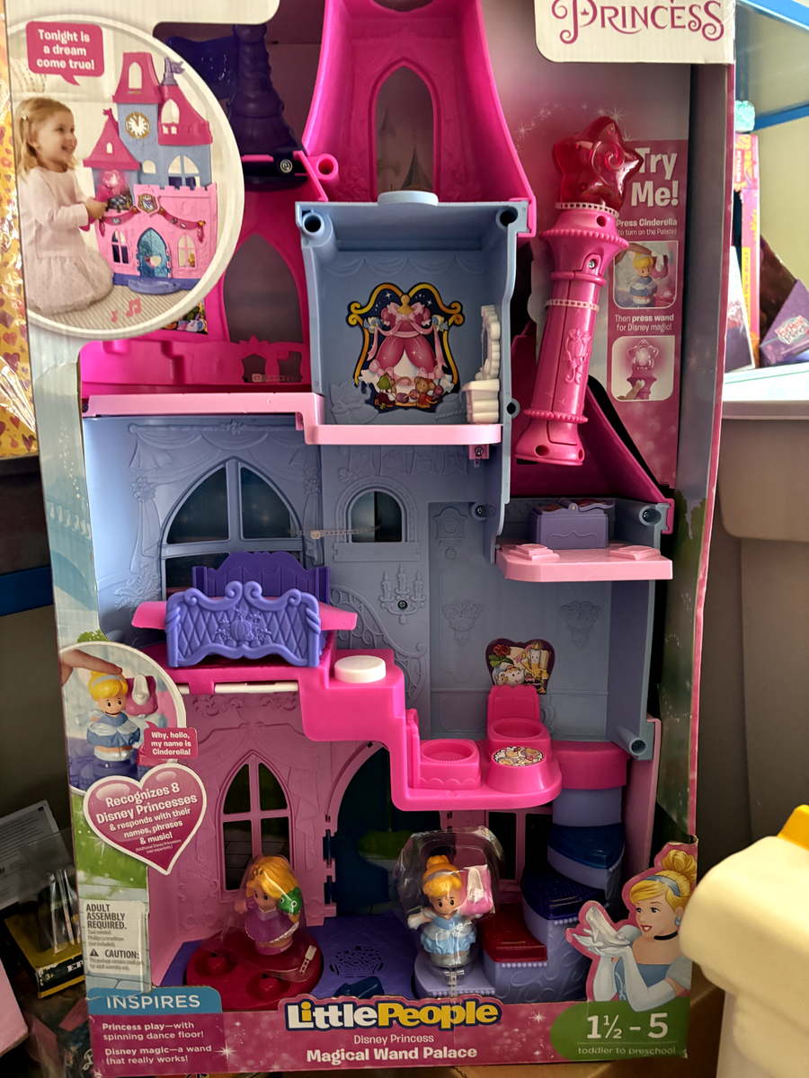 Fisher- Little People Disney Princess Magical Wand Palace Playset