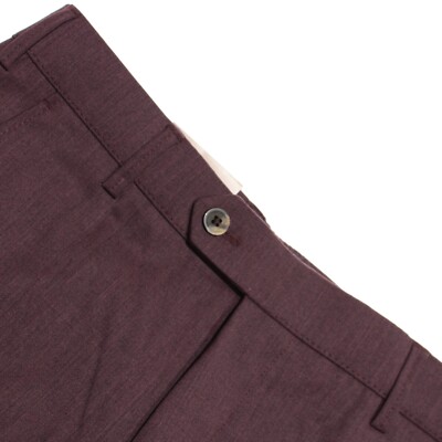Meyer NWT Dress Pants Size 94 Tall 32 US Bonn In Solid Purple Wool Blend