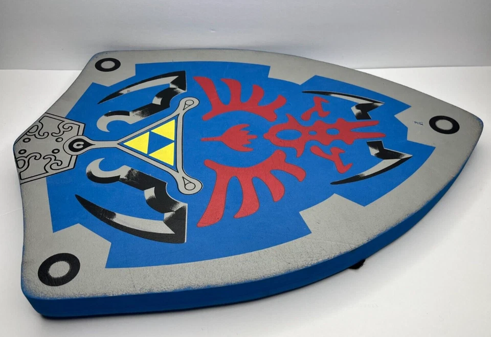 Legend of Zelda LARP Cosplay Hero Blue Link Hylian Triforce Escudo de Espuma 20"x15" Foto 2 de 4