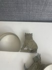ANTIQUE c1920 PLAYFUL / CAT KITTEN And  DOG NAPKIN RING HOLDER. Vl — photo 9