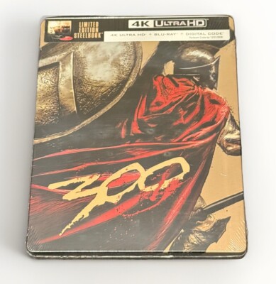 300 4K/Blu-ray/Digital WALMART Exclusive Steelbook NEW SEALED