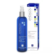 Andalou Naturals Face Mist Moisture Boost Facial Spray + Hyaluronic Acid