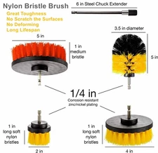 4" 28PCS Brush Set Power Kit Scrubber Drill Attachments For All type of Cleaning