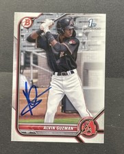 2022 Bowman Alvin Guzman 1 Bowman Auto Signed GTP Arizona Diamondbacks #BP-18