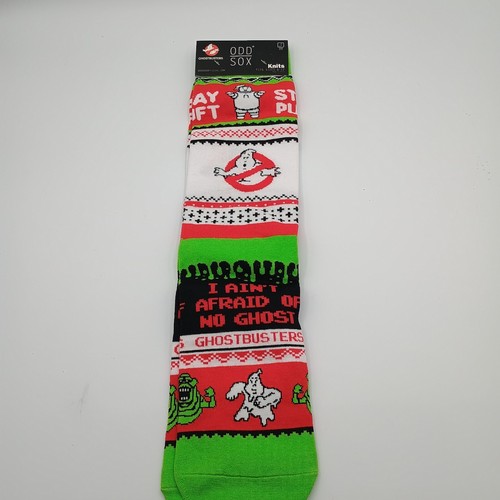 Neu mit Etikett Odd Sox Ghostbusters Weihnachten hässlicher Pullover Crew-Stil Socken Größe: 8-12