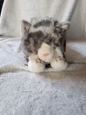 Keel Toys Kayla Grey Tabby Katze Kätzchen Plüschtier Stofftier Neu mit Etikett