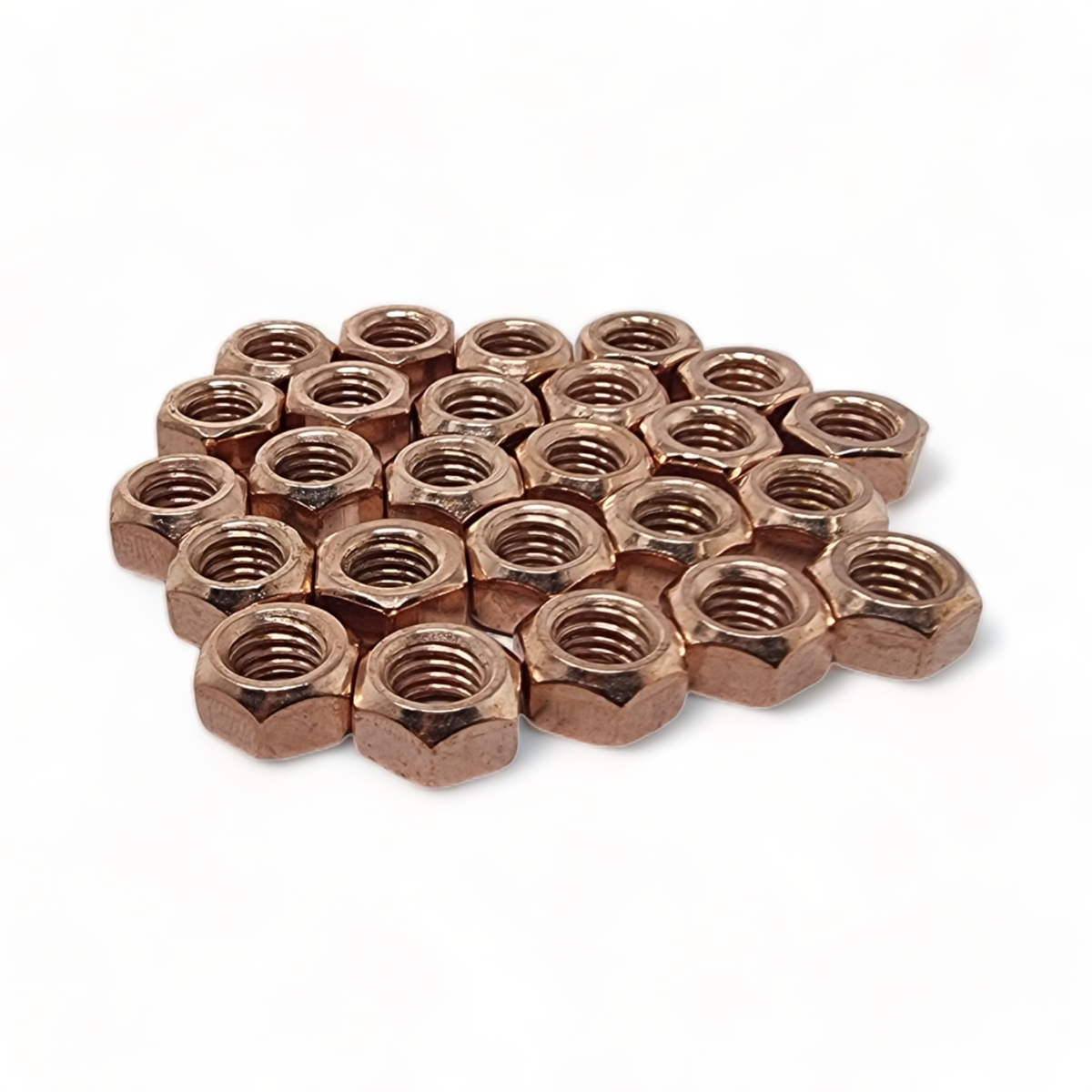 Genuine WURTH M8 Copper-Flashed Exhaust Manifold Nuts – Flanged Type For VW, Audi, Mercedes, Fiat