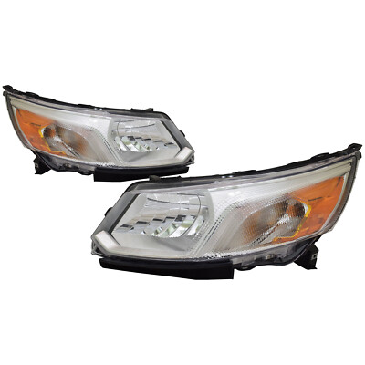 Left And Right Halogen Headlight Set Fits 15-18 Chevrolet City Express CAPA
