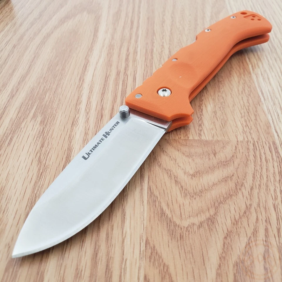 Faca dobrável Cold Steel Ultimate Hunter 3,5" cetim S35VN lâmina de aço cabo G10 - Imagem 2 de 4