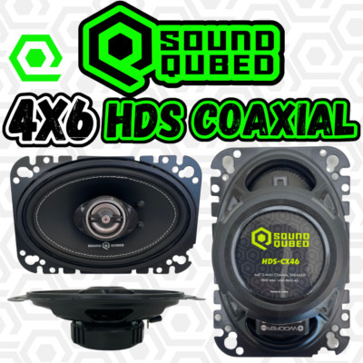 Soundqubed HDS Series 4x6'' Coaxial 2-way Speakers Pair