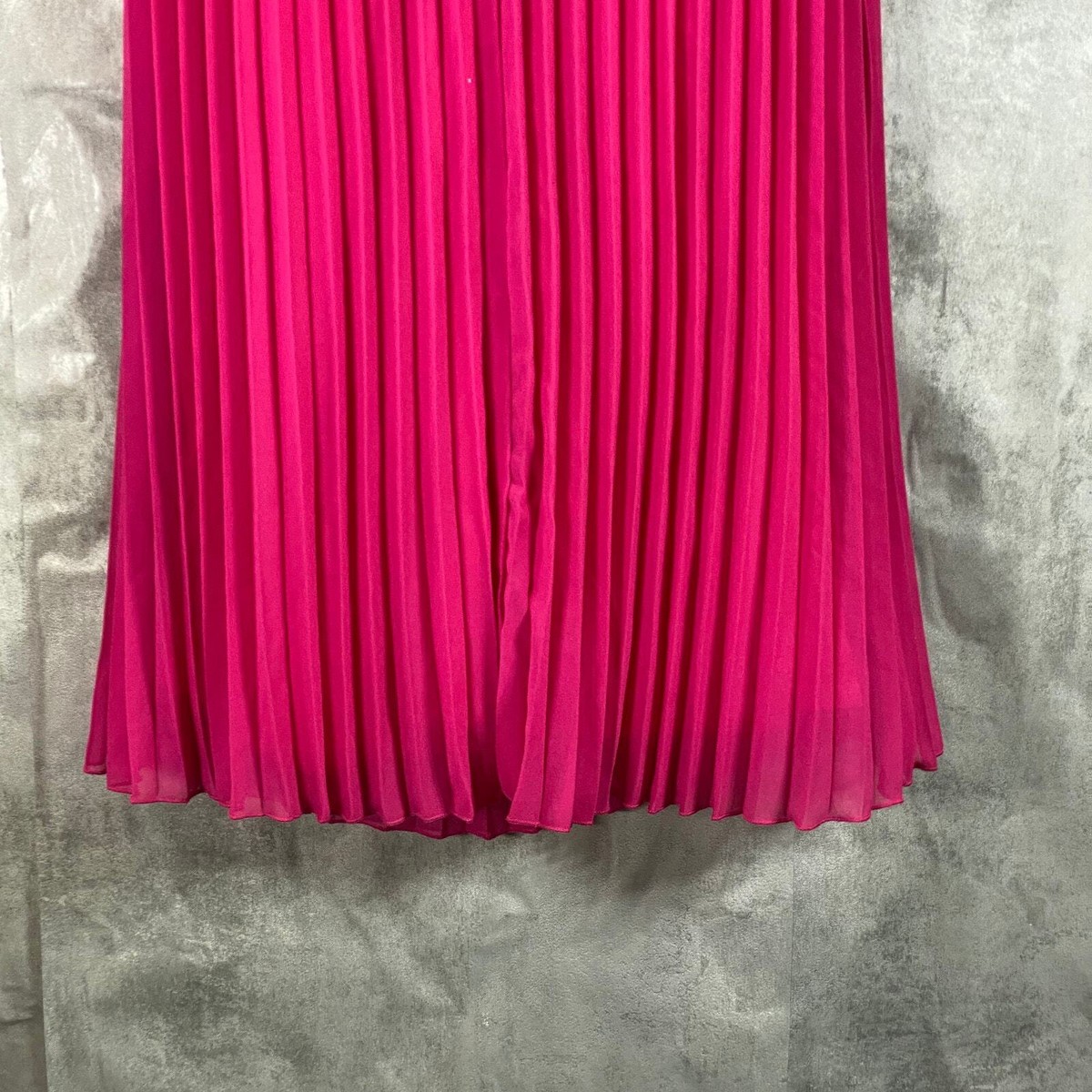 SAM EDELMAN Women's Pink Pleated Skirt Halter Blouson Knee-Length Dress SZ  4 | eBay