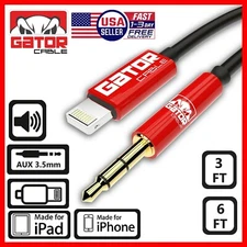 AUX 3.5mm Audio Cable Adapter For iPhone 7 8 XR XS SE X 11 12 13 14 Pro Max Plus