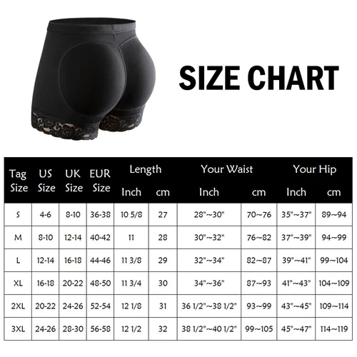 Womens Padded Butt Lifter Hip Enhancer Booty Shorts Shaper Buttock Shapewear US - Picture 15 of 26
