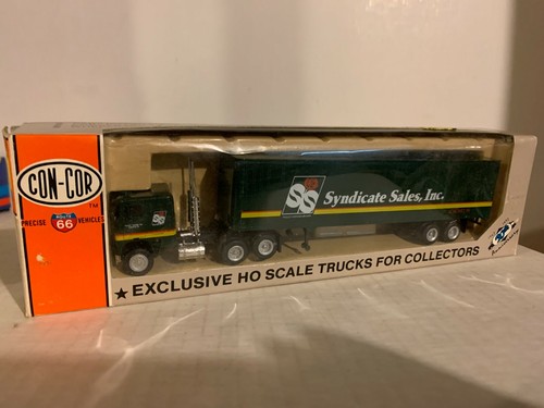 CON-COR #1080 Freightlner cabina de 10 ruedas con remolque de caja de 45' "Syndicate Sales" 1/87 | Zustand: New